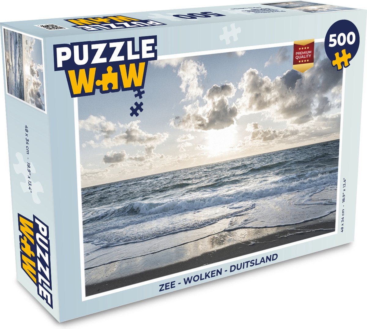 Puzzel Zee - Wolken - Duitsland - Legpuzzel - Puzzel 500 stukjes