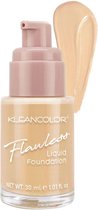 Kleancolor Flawless Liquid Foundation - 04 - Toast - Foundation - 30 ml