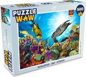 Puzzel Schildpad - Zee - Koraal - Legpuzzel - Puzzel 500 stukjes