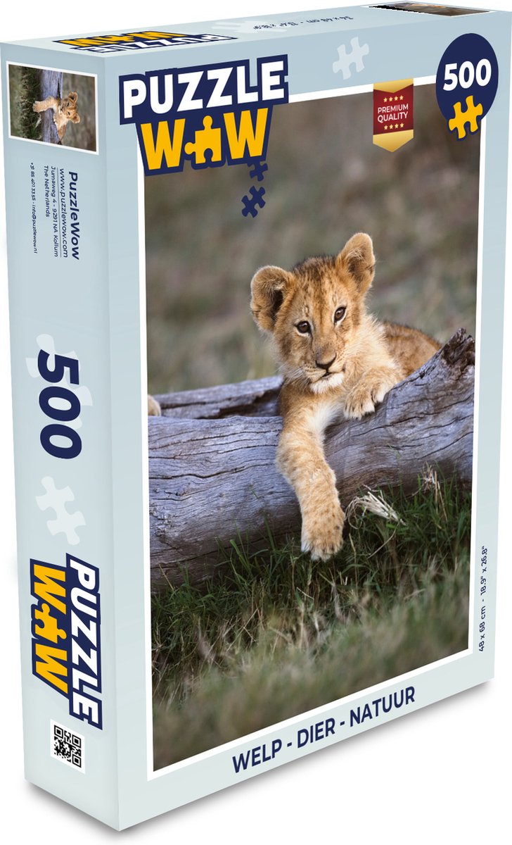 Puzzel Welp - Dier - Natuur - Legpuzzel - Puzzel 500 stukjes