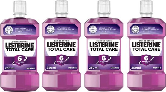 Listerine Mondwater - 6in1 Formule - Total Care - 4 x 250 ml