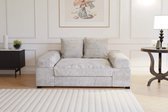 Bol.com zitbank big sofa fatguy- small- corduroy ribstof lichtgrijs- seatsandbeds aanbieding