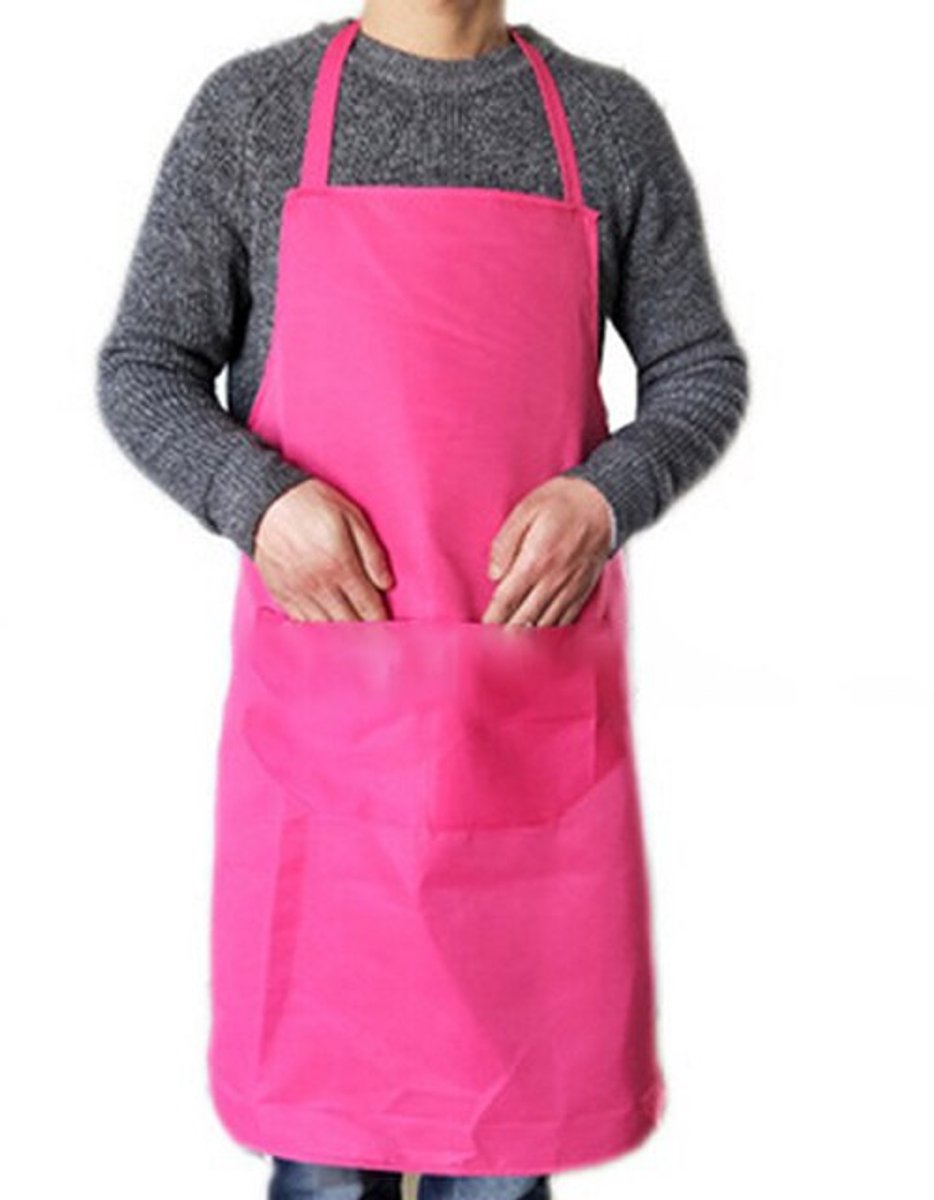 Gadgetpoint - Schort - Kookschort - Koken & Knutselen - Verfschort - Verven - One Size (Maximale omtrek 100cm) - Roze