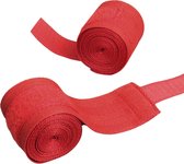 Livano Bandage Boxe - Kickboxing - Gants - Bandage de boxe - Kickboxing - Gants d'intérieur - Gant - Boxe - Rouge - 500 cm