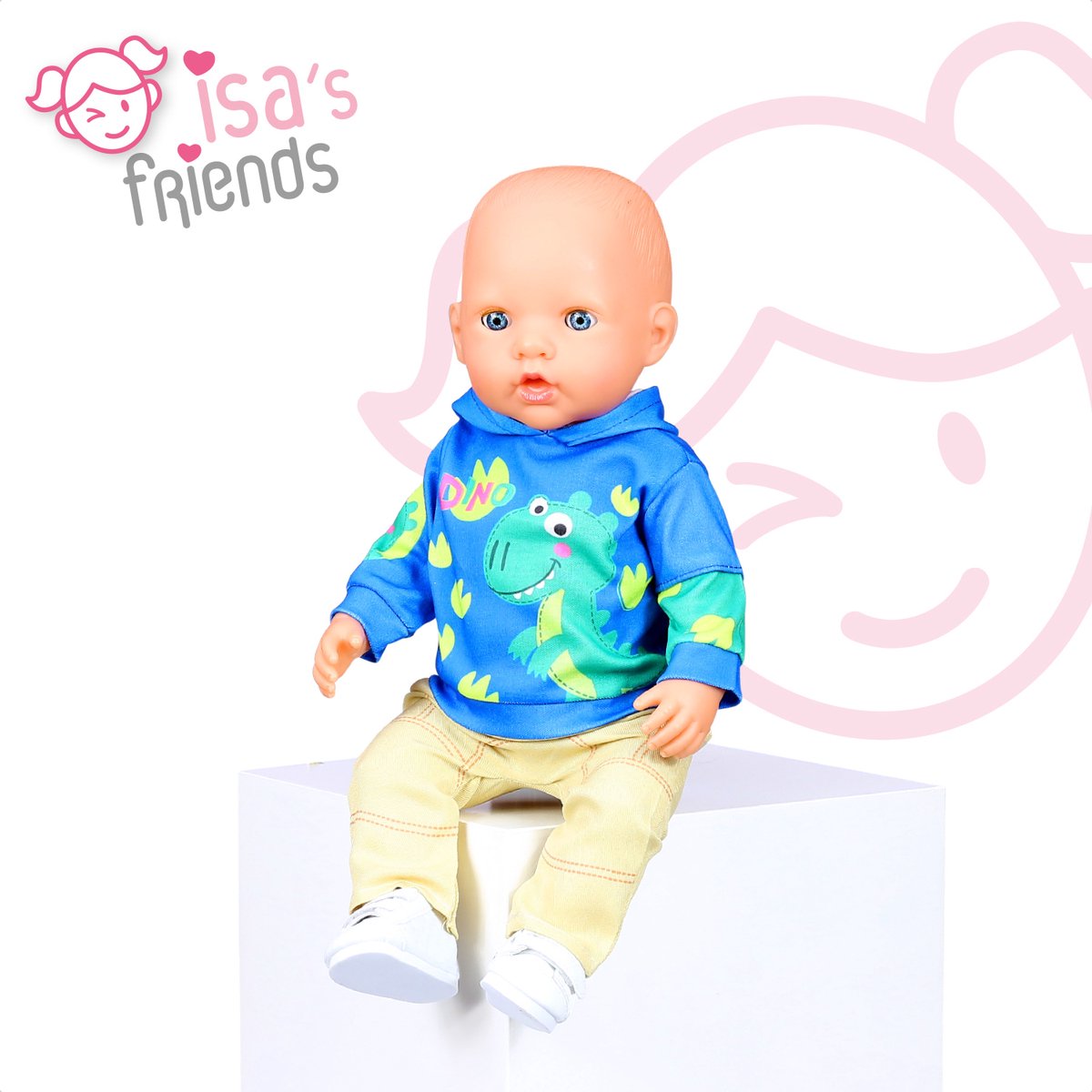 Isa's Friends® - Poppenkleding - Kleertjes geschikt voor o.a. BABY born - 43 cm — afbeelding 2