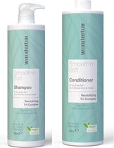 Wunderbar Smooth'n Soft Duo Shampoo & Conditioner 1L | Extra voordelig