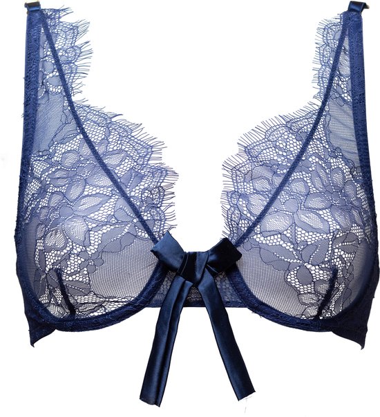 Lacely - Solstiss Aurora Lingerie High Apex Bh | Koningsblauw Kant | Elegant Comfort