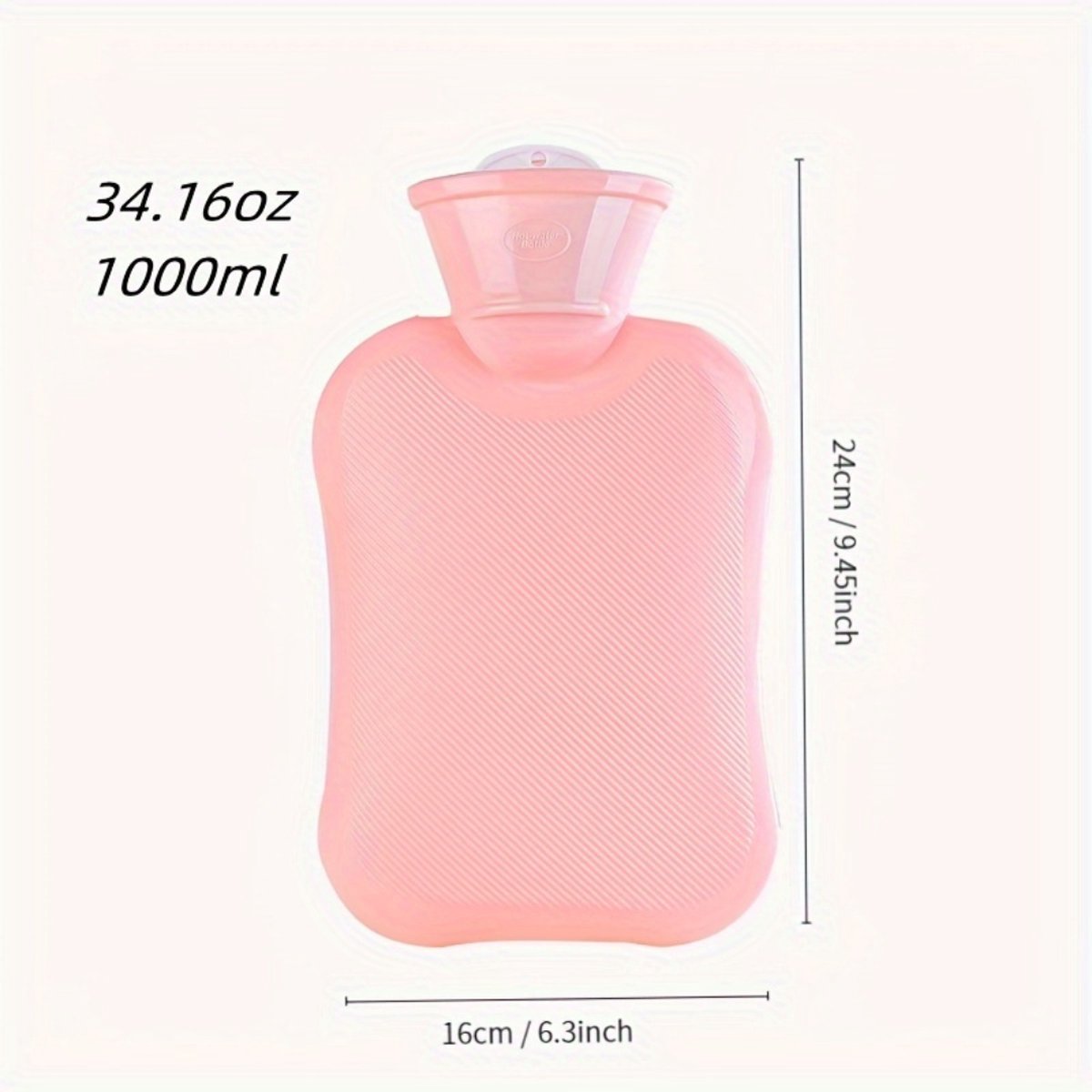 Livano Knuffel Kruik - Warmwaterkruik - Warmtekruik - Warmwaterzak - Bag - Warmtekussen - Roze - 500ML – foto 2