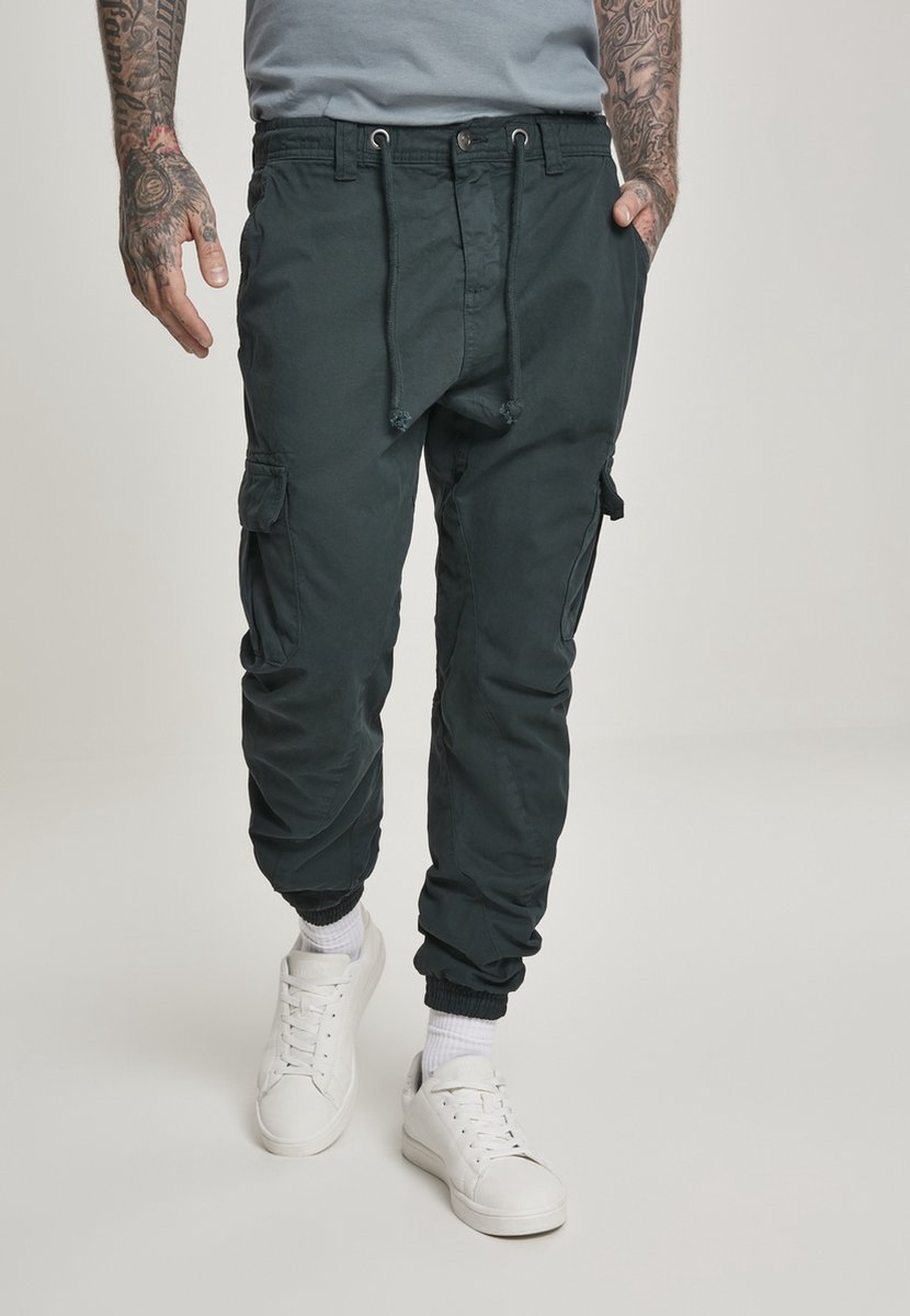 Urban Classics Cargo Jogging Heren Cargobroek Zwart