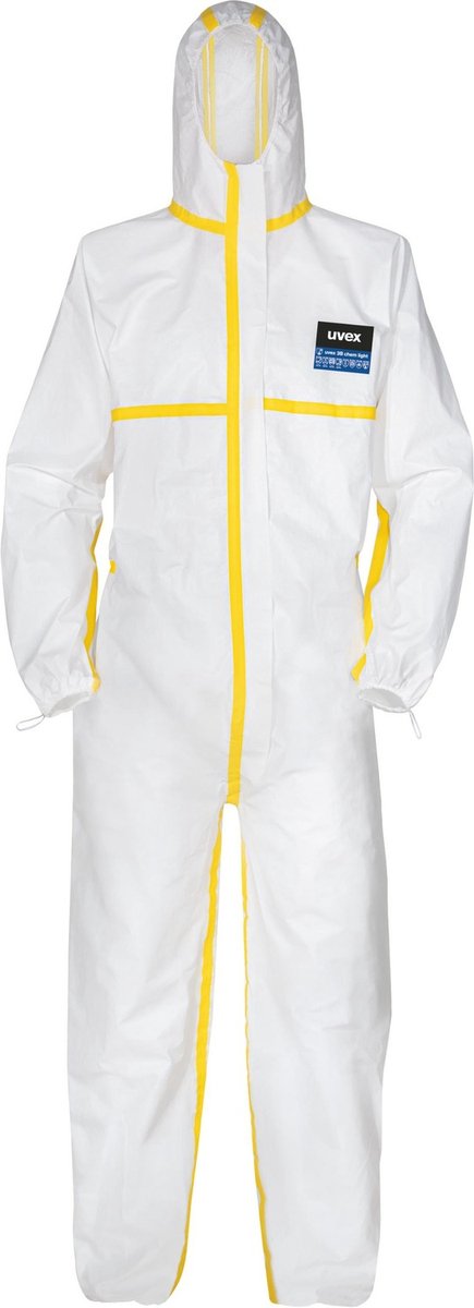 Uvex Witte wegwerpoveralls (89843)