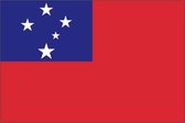 VlagDirect - Samoaanse vlag - Samoa vlag - 90 x 150 cm