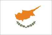 VlagDirect - Cypriotische vlag - Cyprus vlag - 90 x 150 cm.