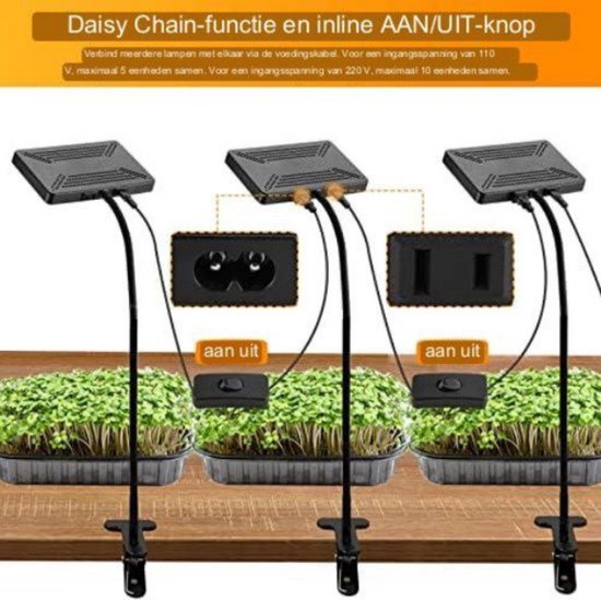 Northpoint Hydrocultuur LED Kweeksysteem - Plantenlamp Met Timer Voor Kruidentuin En Binnenkweek - 22W 1350 Lumen