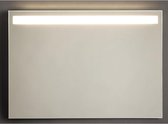 Adema Squared 2.0 badkamerspiegel - 100x70cm - Met LED-verlichting - Met spiegelverwarming