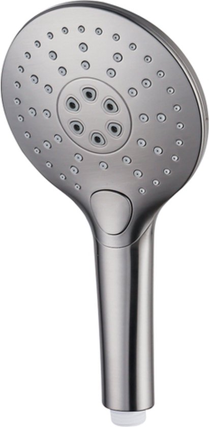 Foto: Fortifura calvi handdouche 12cm rond 3 standen geborsteld rvs pvd rvs 