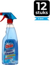 At Home Clean Spray - Glasreiniger 750 ml. - Voordeelverpakking 12 stuks