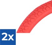Buitenband Deli Tire Freestyle 20x1.95 / 54-406 - rood - Voordeelverpakking 2 stuks