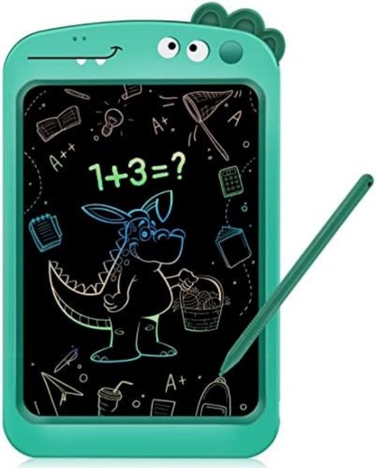 Tekentablet Kinderen Tekentablet Met Scherm Grafische Tablet Groen 8,5inch bol