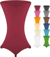 Statafelhoezen, verschillende kleuren, 3 verschillende maten, diameter 60 cm, 70 cm, 80 cm, bordeaux