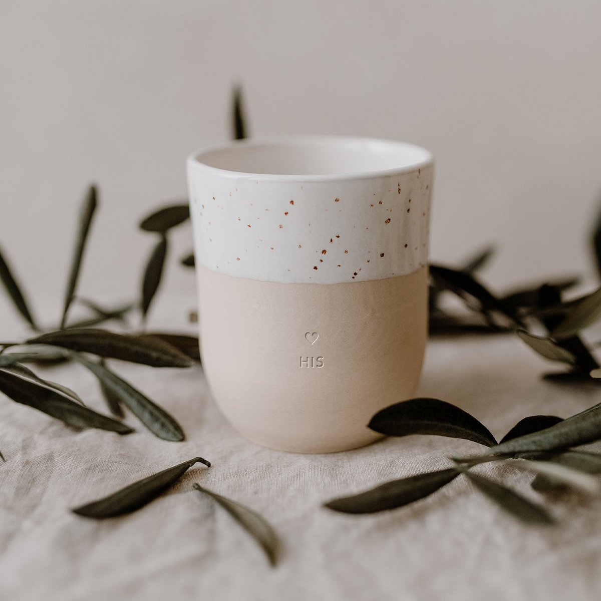 Mok - His - Tas - Aardewerk - Handgemaakt - Servies - Decoratie - Geschenk - Cadeau - Koffie - Thee - Origineel Cadeau - Uniek - Vrienden - Koffietas - Valentijn