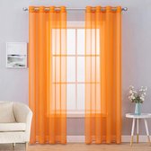 halfdoorzichtig, vintage, decoration curtain ,Orange, 215 x 140 cm (H x W)