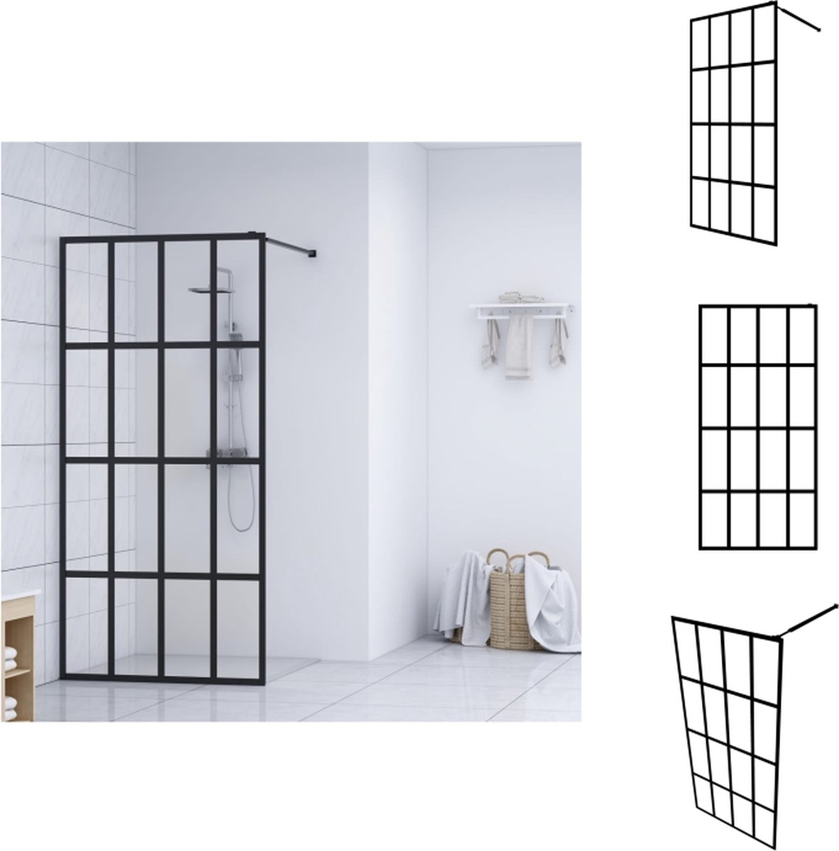 Cabine De Douche Angulaire Idralite Alabama – 75x75, H185, Verre Transparent, Italienne