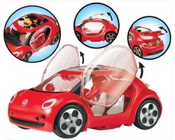 Bandai - Miraculous Ladybug Car - Volkswagen e-Kever van Ladybug - Officieel gelicentieerde Miraculous Movie - Deuren, kofferbak en schuifdak - Pop niet inbegrepen - Speelgoed Kind 4 jaar oud en + - P50669