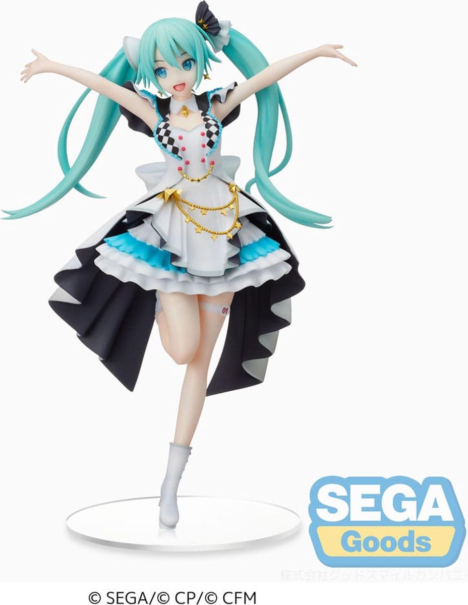 Xinchangda Miku figuur kattenoren styling standbeeld 13 cm zitpositie