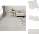 vidaXL PVC Vloerplankenset - 30.5 x 30.5 cm - crème kleur - 1.86 m² - Vloer