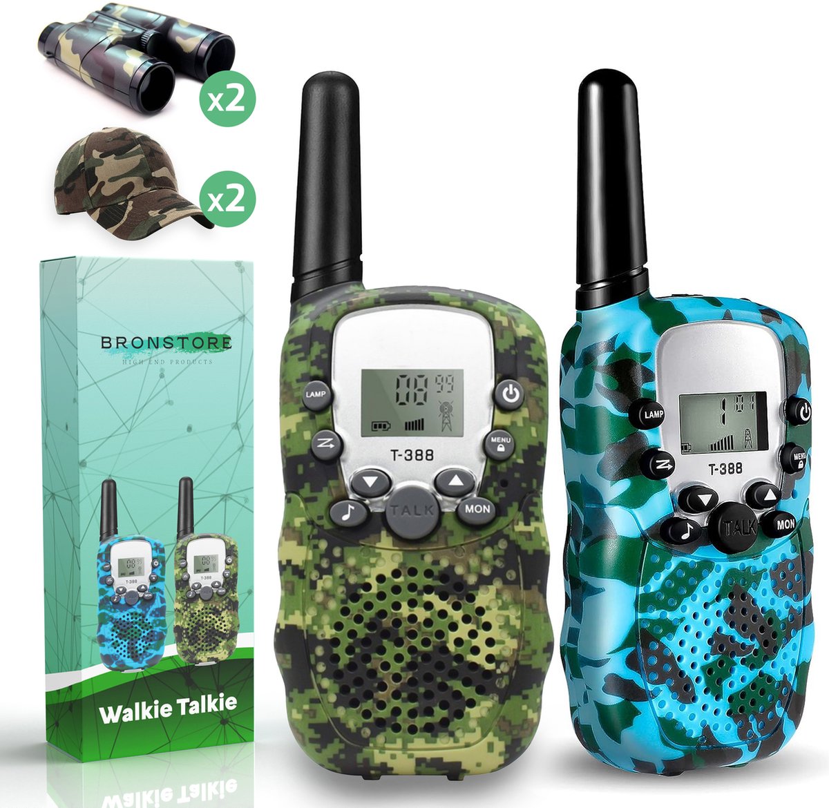 Talkie Walkie Rechargeable Enfants Adultes 3 Pièces, Talkie-Walkie Longue  Portée