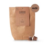 De Koffiejongens - grootverpakking Lungo Forte - 200 nespresso koffiecups - 100% biologisch afbreekbaar