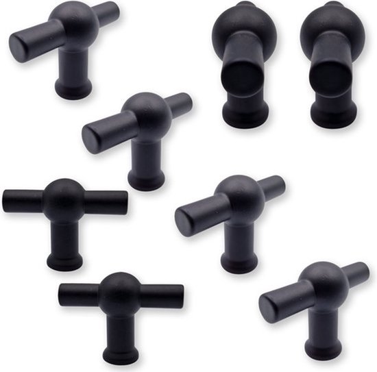 Hermeta meubelknop rond met bout M4 40 mm zwart kopen