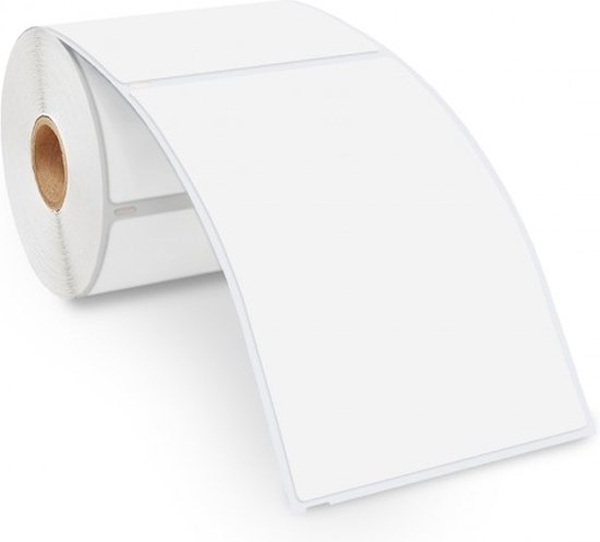 Feuille A5 blanche avec une étiquette intégrée 60 mm x 40 mm