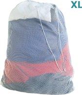 Nordix Waszak Groot XL - 60 x 90 CM - Wit - Treksysteem - Trekbandsluiting - Polyester - Wasnet - Laundry bag