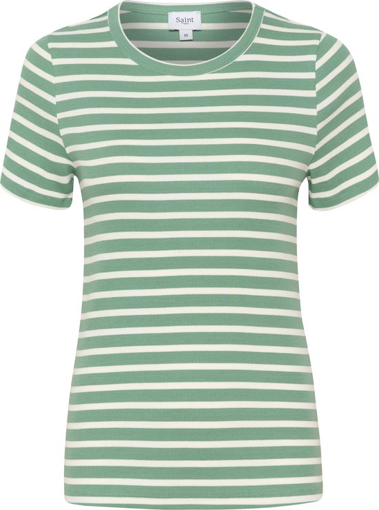 Saint Tropez AstaSZ SS Stripe T-Shirt Dames T-shirt - Maat M