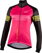 Nalini - Dames - Fietsjack winter - Winddicht Warm Wielrenjack - Zwart - Fuchsia - STRADALADYJKT - M