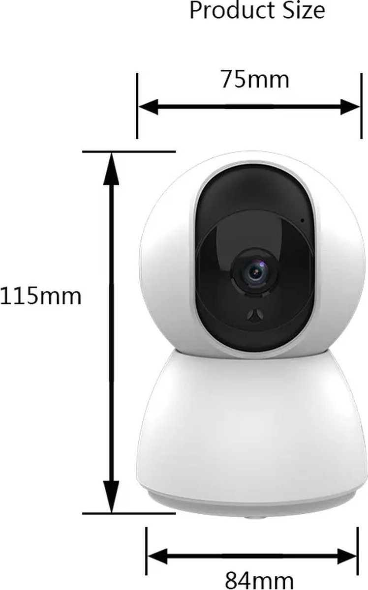 AFINTEK Smart Life BC4M Beveiligingscamera Voor Binnen - 4 Megapixels - 2K Beeldkwaliteit - Wit