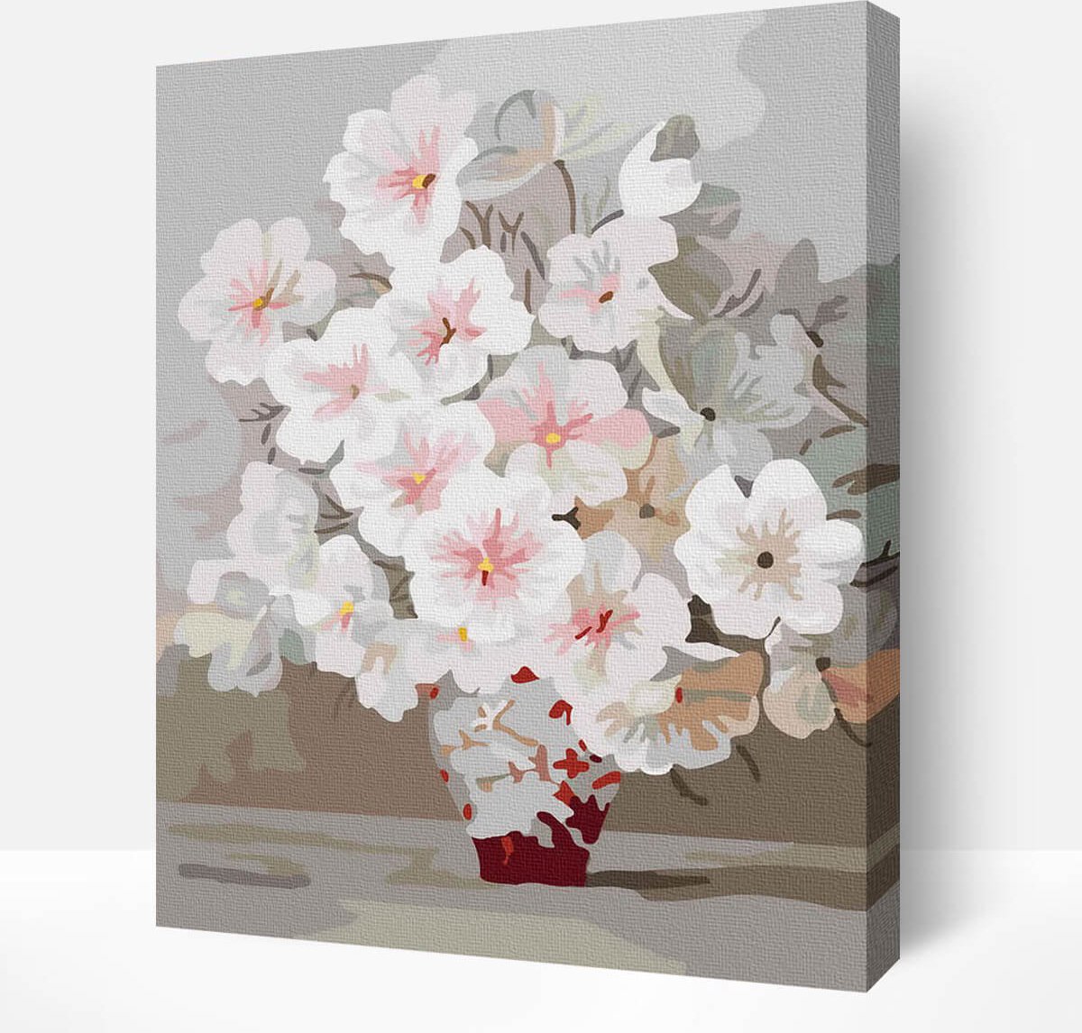 Schilderen Op Nummer Volwassenen DIY Paint By Number Compleet Hobby Pakket op Frame met Vernis - ®Arty Bee - Bloemen Trio - 3x40x50cm — afbeelding 15