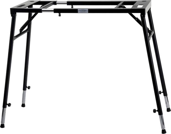 Pyle Keyboard Piano Stand, with Locking Wheels with Heavy Load, Z-Shaped, with Locking Straps, Adjustable Height and Width, with Foam Padded Arms, Portable and Foldable