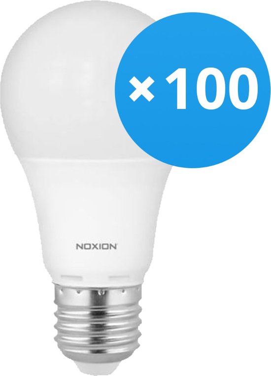 Voordeelpak 100x Noxion LED Lamp Lucent Classic Pro LED E27 Peer Mat 5.5W 470lm - 827 Zeer Warm Wit | Dimbaar - Vervangt 40W.