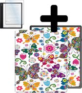 Hoesje Geschikt voor Kobo Elipsa 2E Hoes Bescherm Hoesje Case Luxe Sleep Cover Met Screenprotector - Vlinders