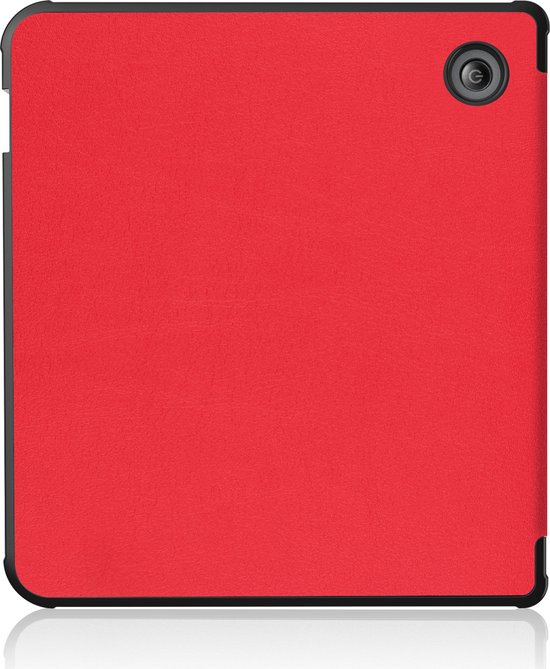 Hoesje Geschikt voor Kobo Sage Hoes Book Case Trifold - Hoes Geschikt voor Kobo Sage Hoesje Book Cover Met Screenprotector - Rood van Hoesje  — afbeelding 5