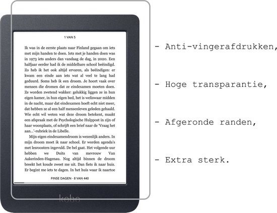 Hoes Geschikt voor Kobo Nia Hoesje Bookcase Cover Hoes Met Screenprotector - Hoesje Geschikt voor Kobo Nia Hoes Cover Case - Sterrenhemel van Leafix — afbeelding 3