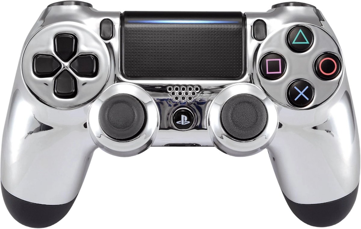 Silver and hotsell blue ps4 controller
