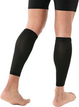 Compressie Kuitbrace maat L - Scheenbeen Brace - Calf Compression Sleeve - Elastisch Verstelbaar Scheenbeen bandage - Zwart