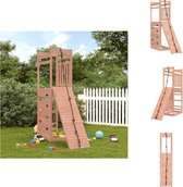 vidaXL Houten Speelset - Speeltuin voor kinderen - Douglashout - 53 x 174 x 207 cm - 118 cm hoog platform - Multifunctioneel - Speeltoestellencombinatie