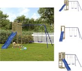 vidaXL Houten Speelset - Kinder speeltuin 314 x 349 x 207 cm - Duurzaam grenenhout - Speeltoestellencombinatie