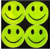 reflecterende stickers Smiley 4 stuks
