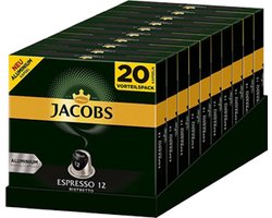Jacobs Espresso Ristretto Koffiecups - 10 x 20 stuks