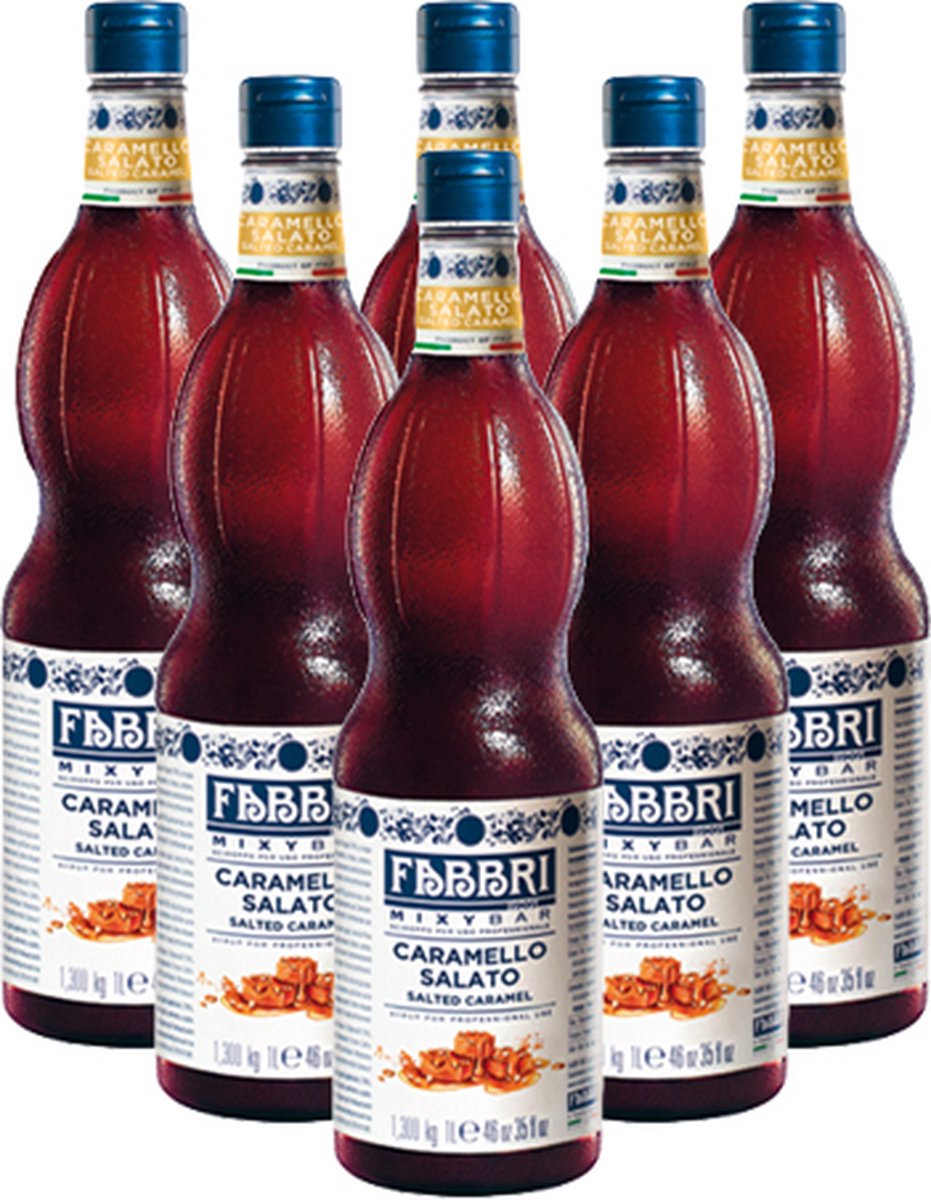 Fabbri - Mixybar Salted Caramel Siroop - 6x 1ltr